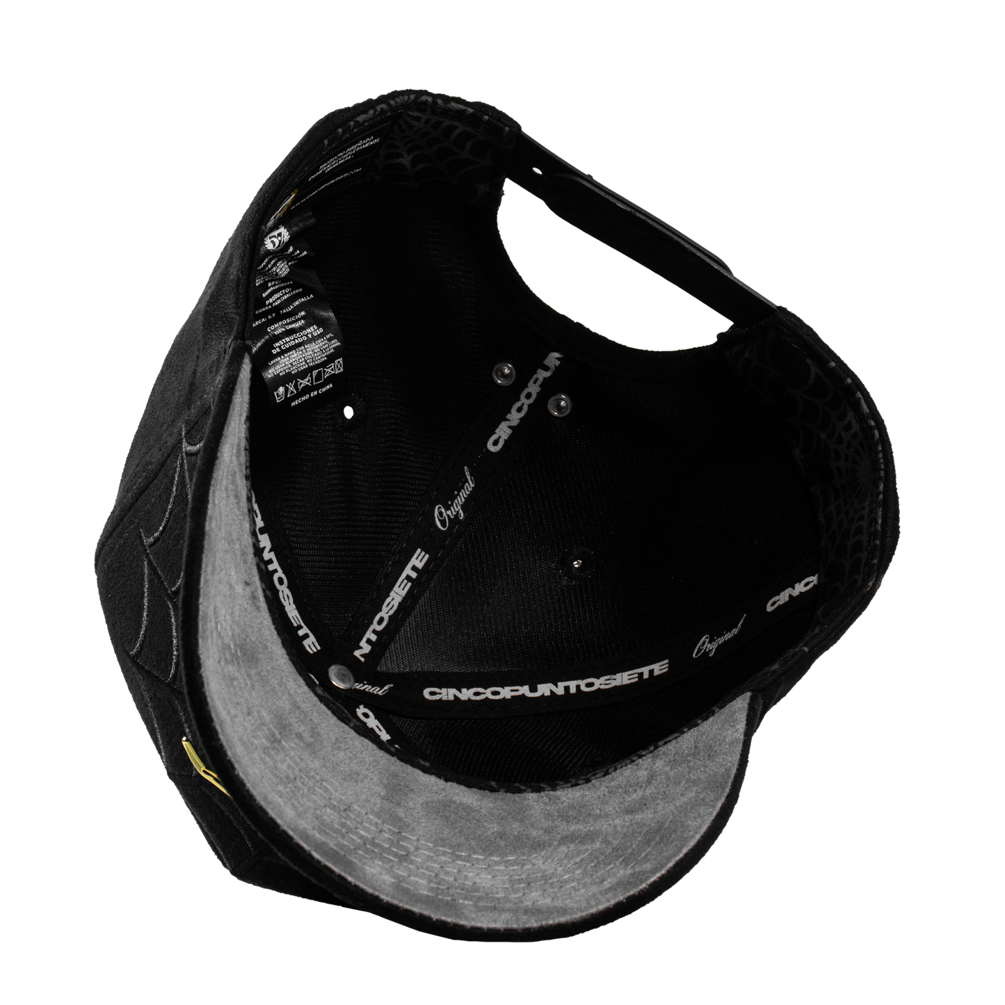Gorra Metal Gold Spider Black & Grey cincopunto7