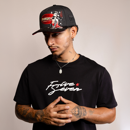 Five Seven Woman Vintage Black & Red