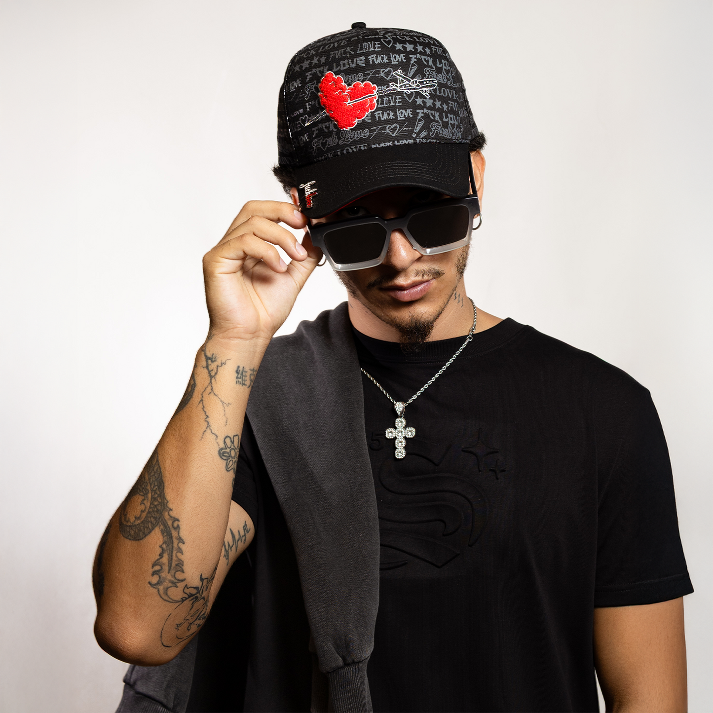 Fake Love Fuck Love Airplane Heart Black