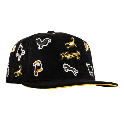 Animals Full Embroidery Black