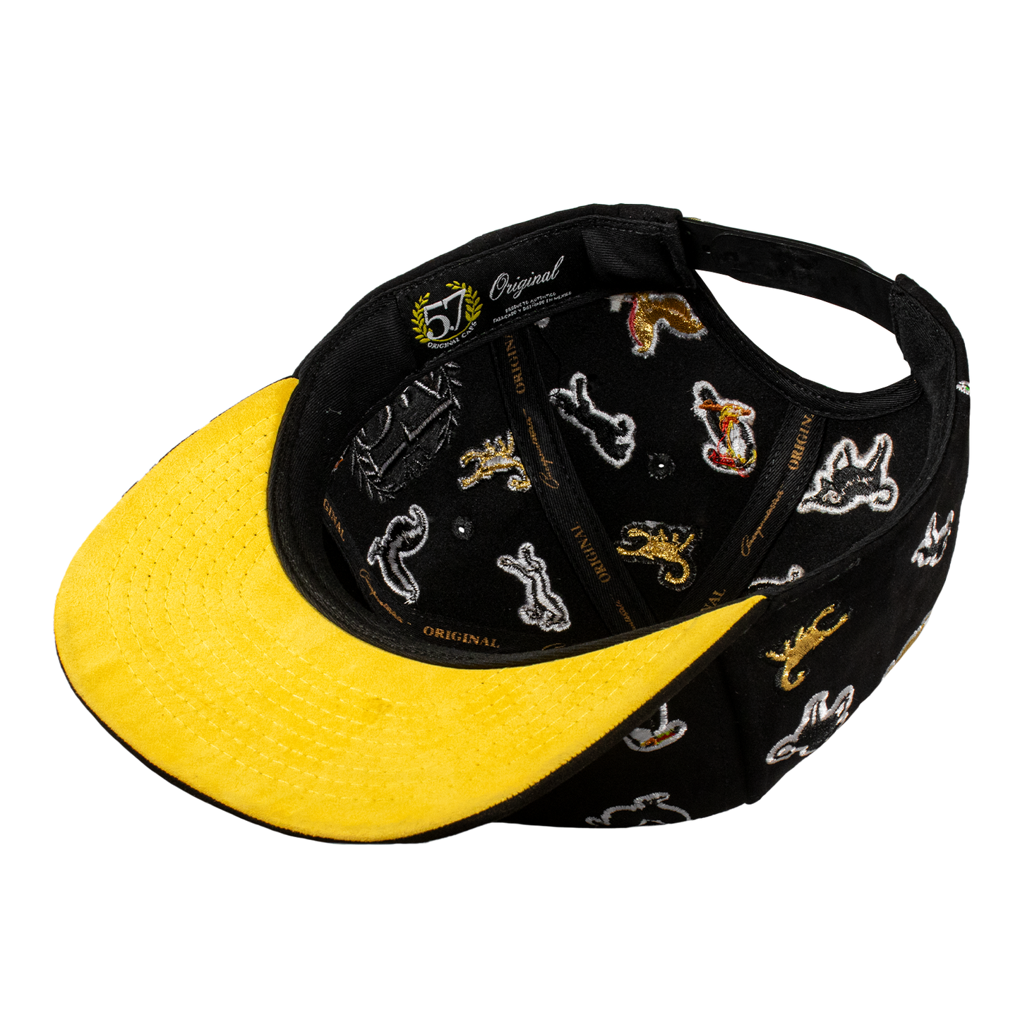 Animals Full Embroidery Black