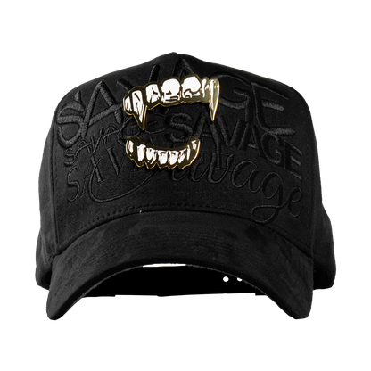 Metal Gold Savage Fangs Black & Grey