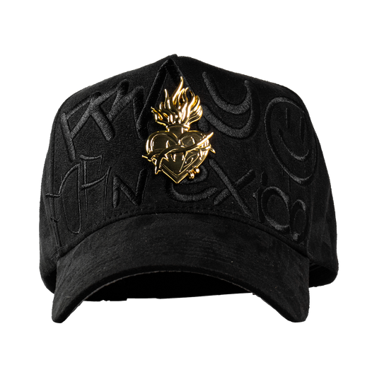 Metal Gold Pray For Mexico Black & Grey