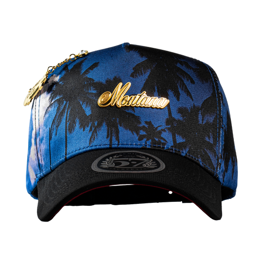 Placa Montana Palmeras Blue & Red