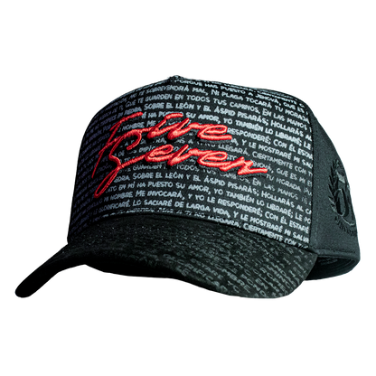 Five Seven Letters Black & Red