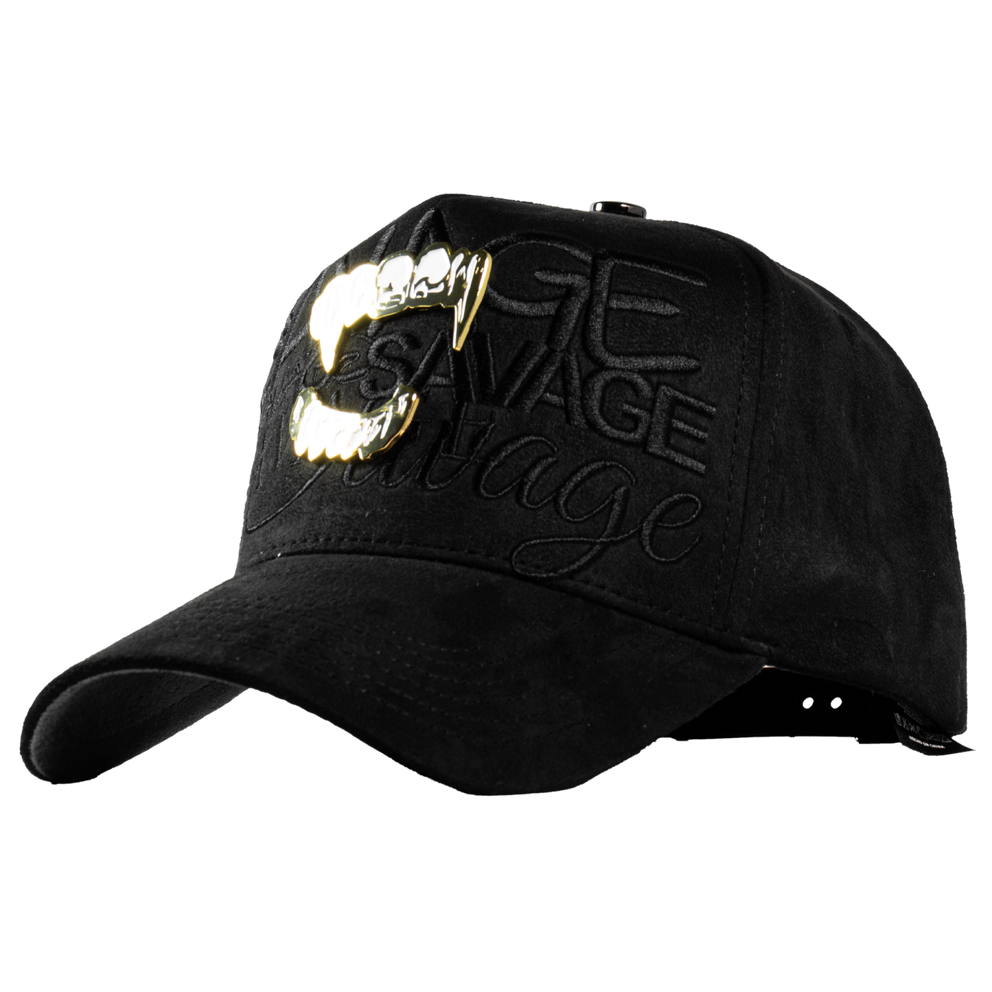 Metal Gold Savage Fangs Black & Grey