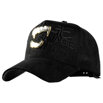 Metal Gold Savage Fangs Black & Grey