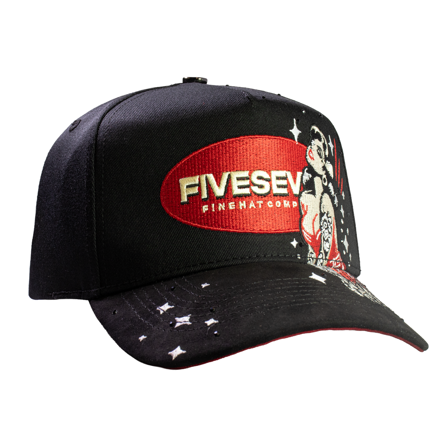 Five Seven Woman Vintage Black & Red