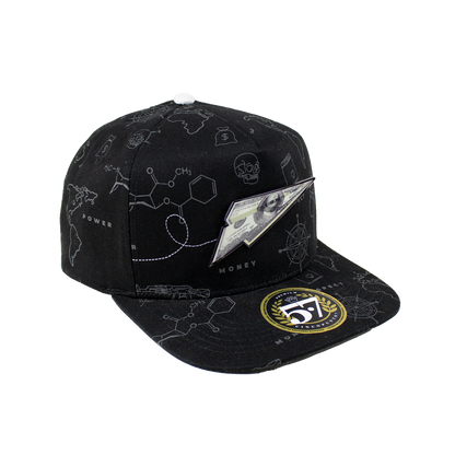 Paper Plane Full Print Black