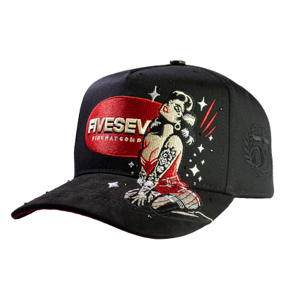 Five Seven Woman Vintage Black & Red