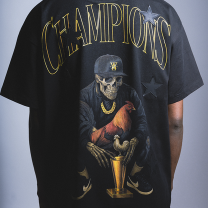 Playera Champions Skull Rooster