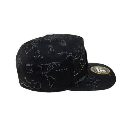 Paper Plane Full Print Black