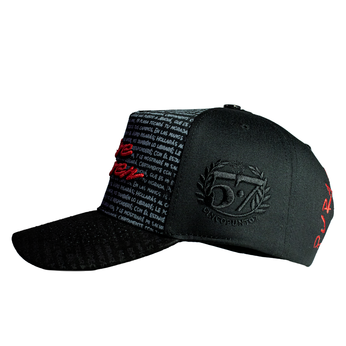 Five Seven Letters Black & Red