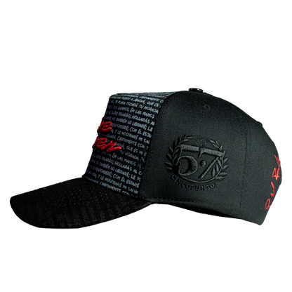 Five Seven Letters Black & Red