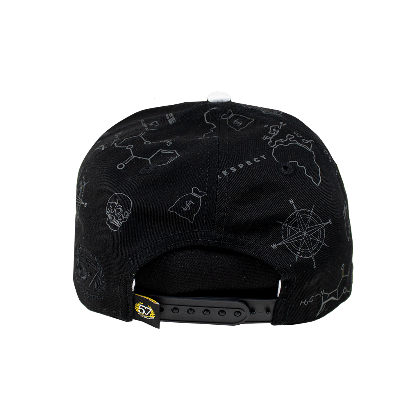 Paper Plane Full Print Black