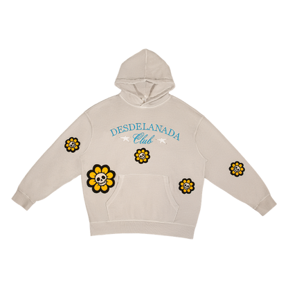 Hoodie Flower Skull L