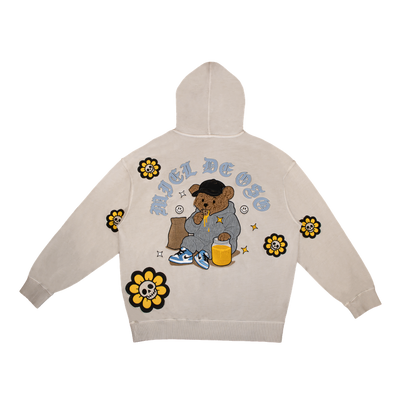 Hoodie Flower Skull L