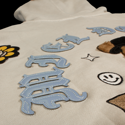 Hoodie Flower Skull L