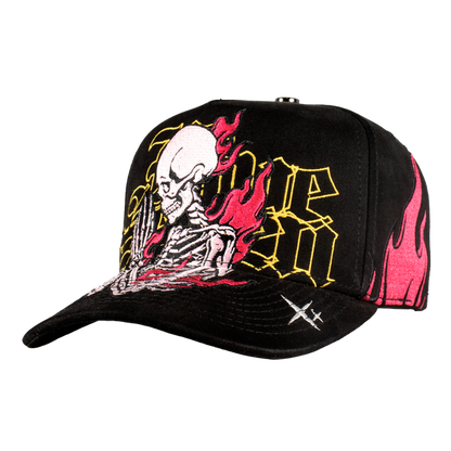 Skull Pink Flames Fvsvn