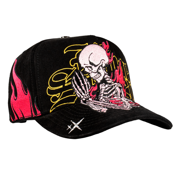 Skull Pink Flames Fvsvn