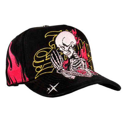Skull Pink Flames Fvsvn