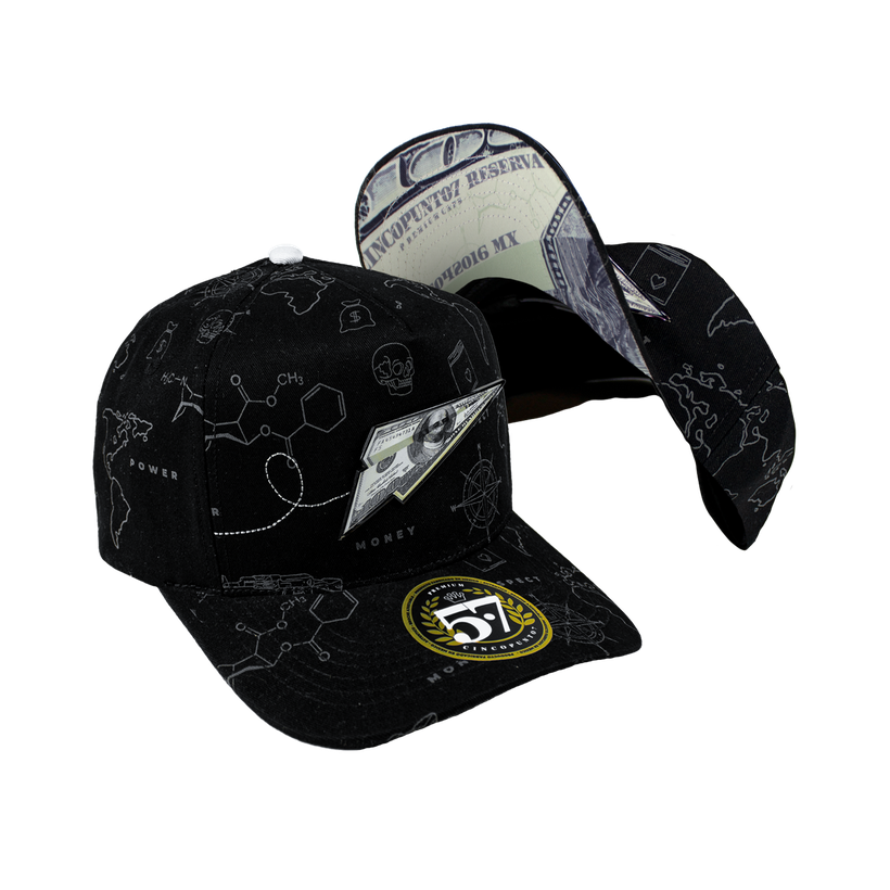 Paper Plane Full Print Black Curva