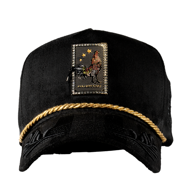 Gorra Carta Gallo Guirnaldas Black