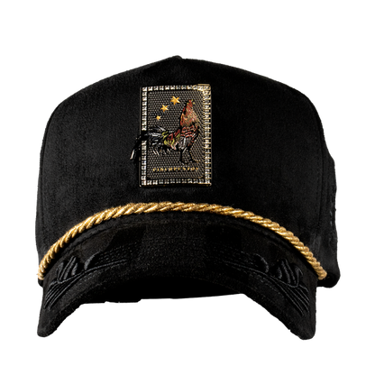 Gorra Carta Gallo Guirnaldas Black