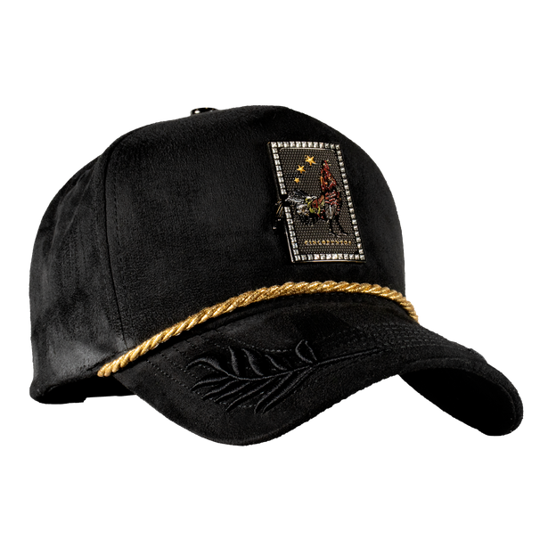 Gorra Carta Gallo Guirnaldas Black