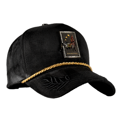Gorra Carta Gallo Guirnaldas Black