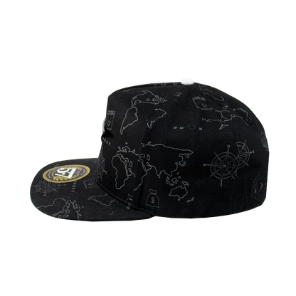 Paper Plane Full Print Black