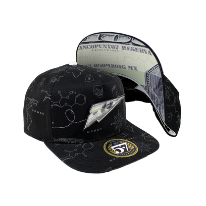 Paper Plane Full Print Black