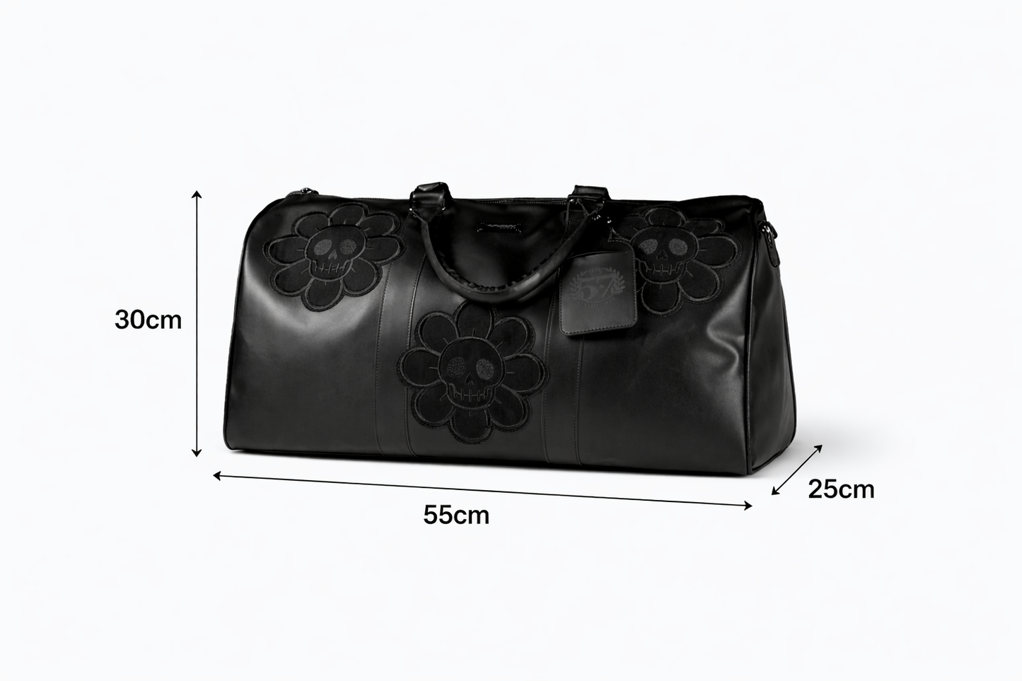 Sidebag Flower Skull Extra Grande