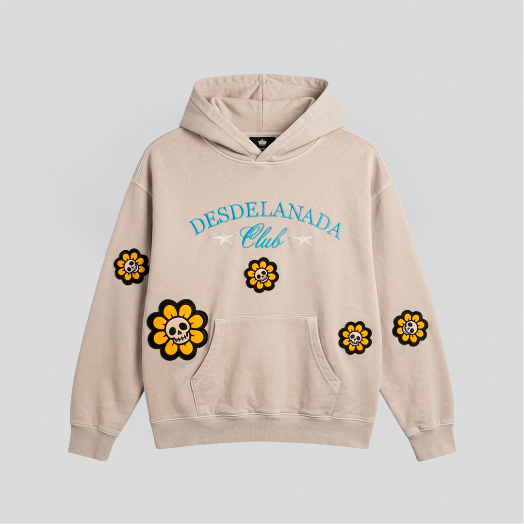 Hoodie Flower Skull