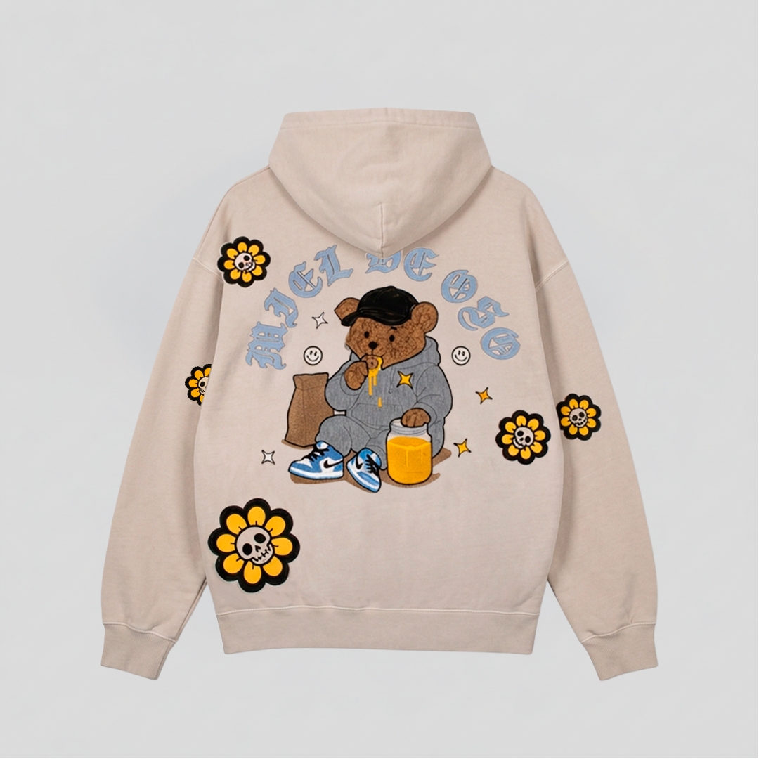 Hoodie Flower Skull
