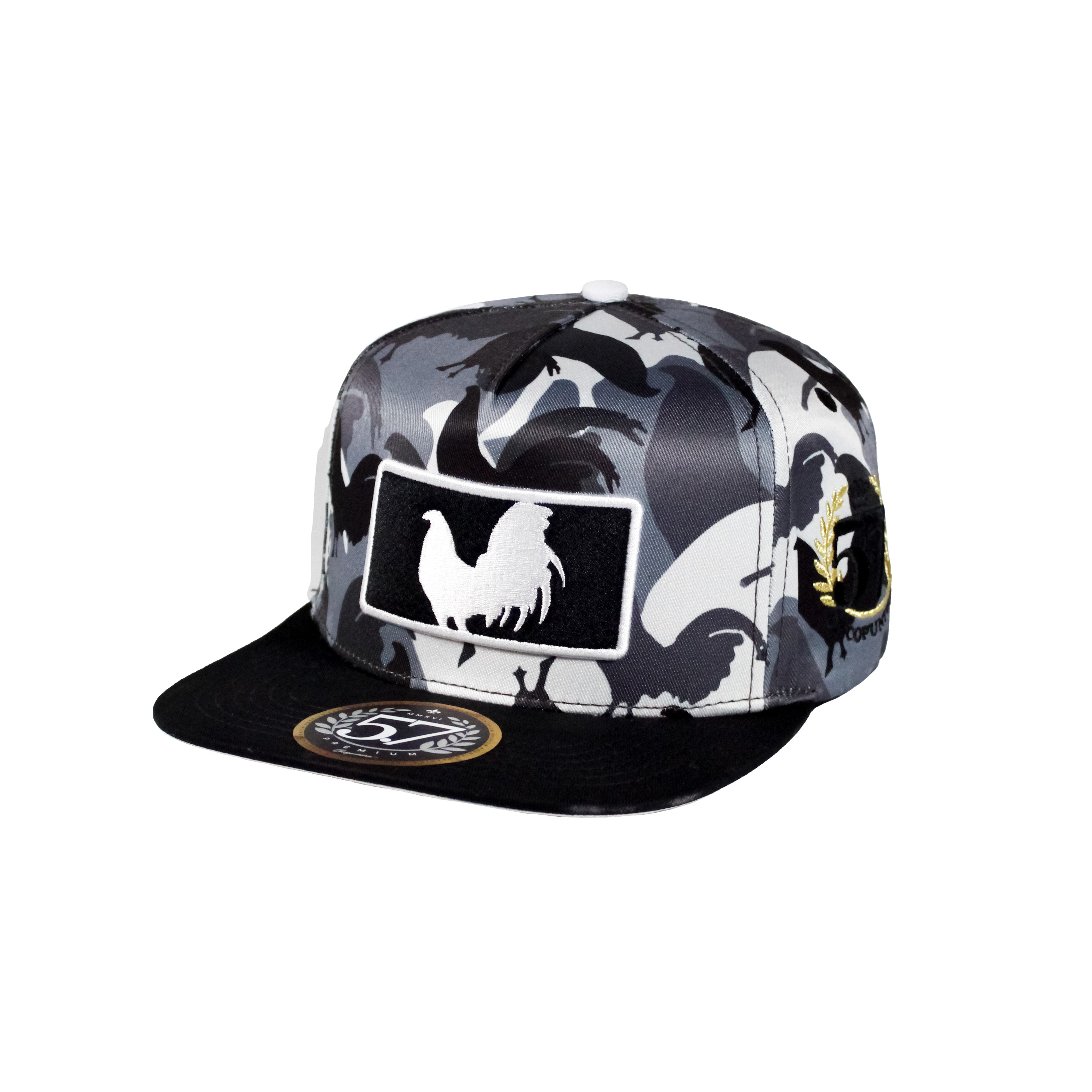 Gorra Gallo Béisbol Rooster White - Camuflaje Gallos Premium