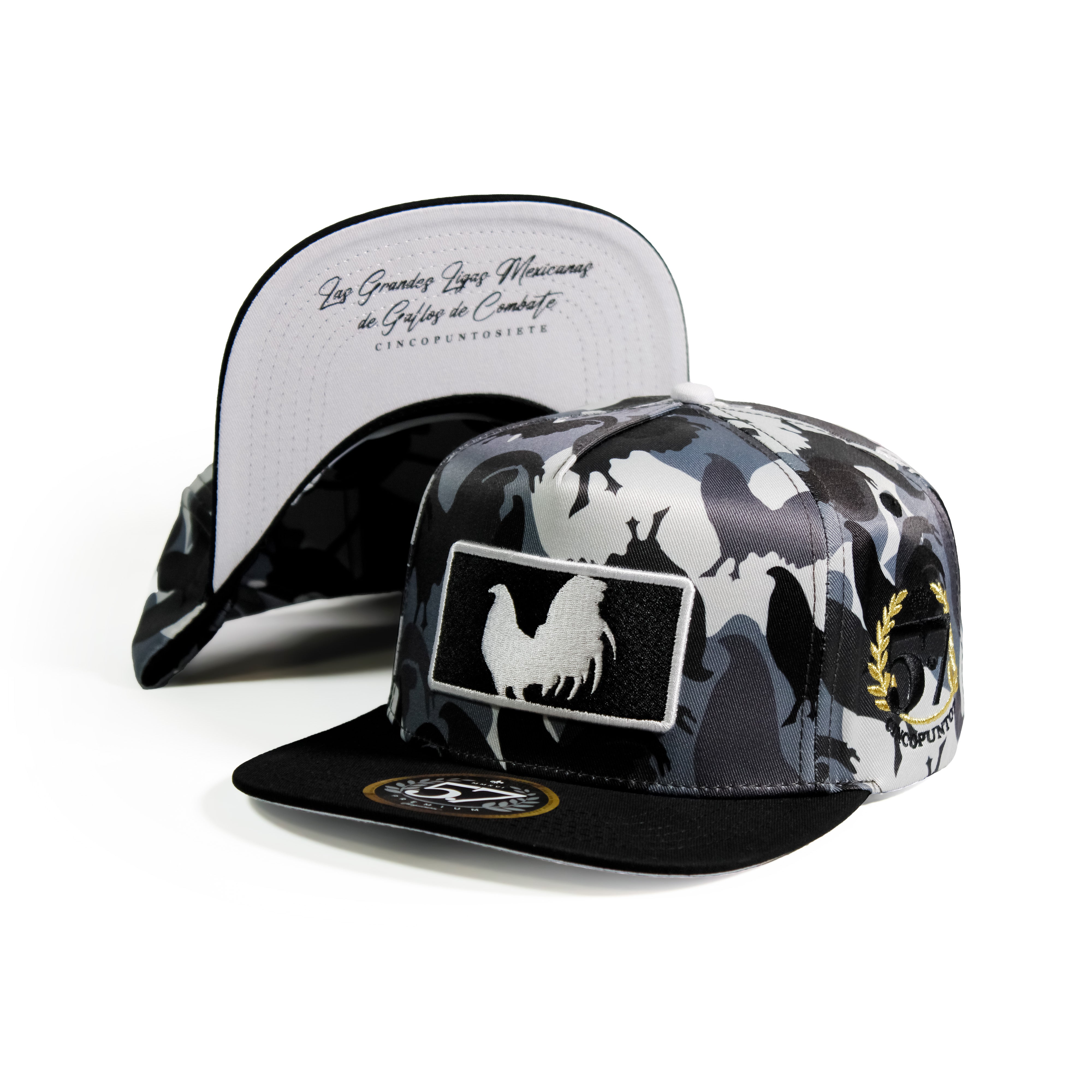 Gorra Gallo Béisbol Rooster White - Camuflaje Gallos Premium