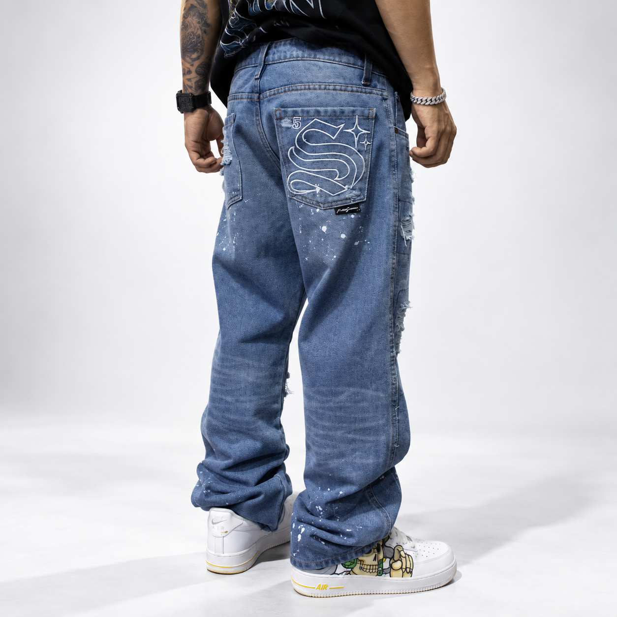 Jeans FVSVN Blue Destroyer Straight