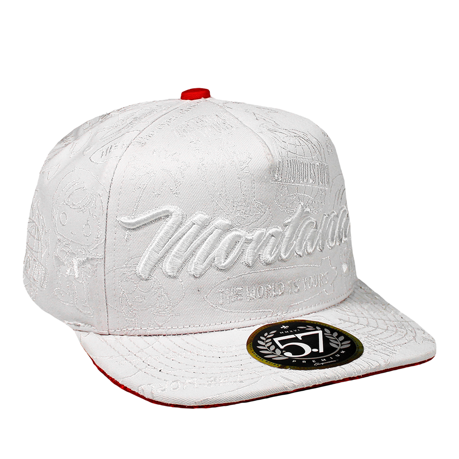 Montana Full Embroidery White