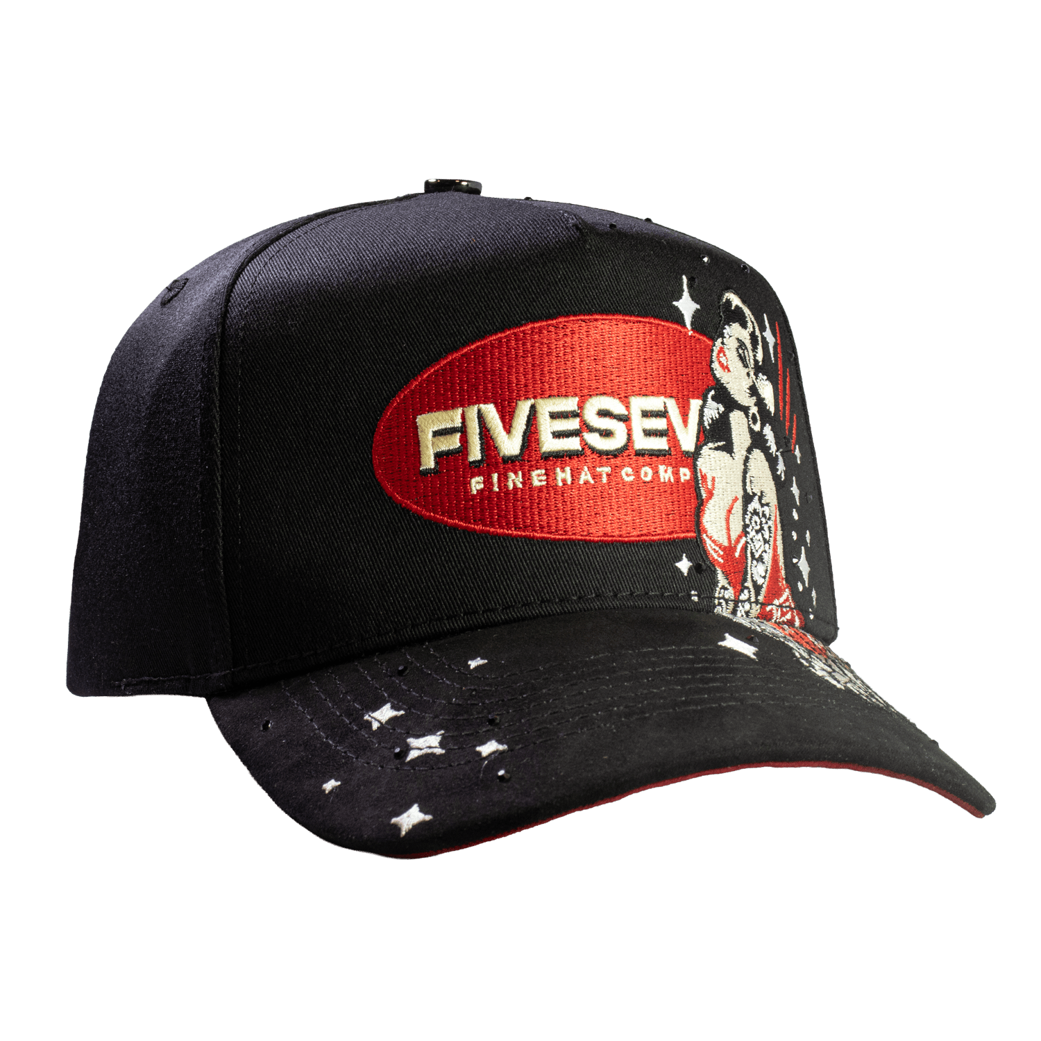 Five Seven Woman Vintage Black & Red - Cincopunto7
