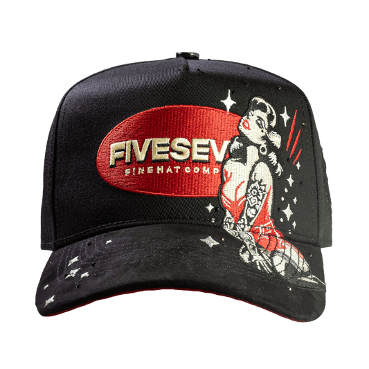 Five Seven Woman Vintage Black & Red - Cincopunto7