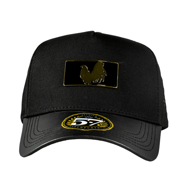 Gallo Beisbol Placa Black Curva - Cincopunto7