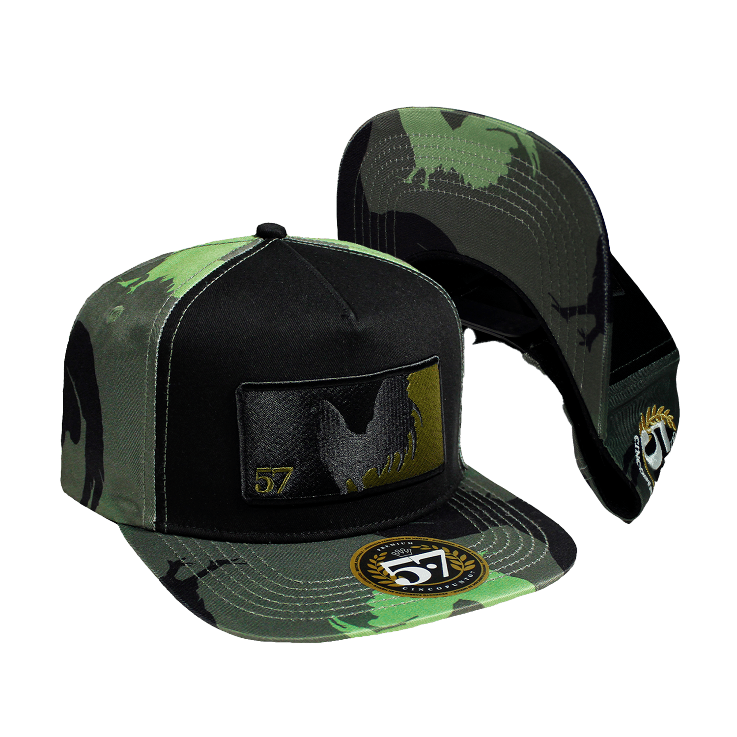 Gallo Beisbol Rooster Black And Green - Cincopunto7