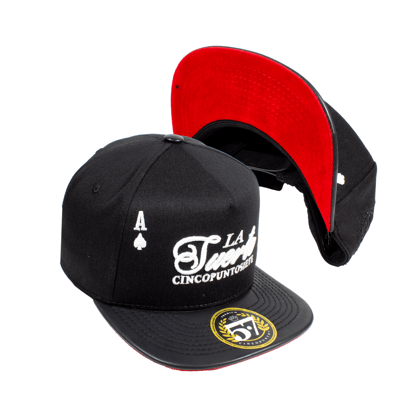 Gorra La Suerte Premium black cincopunto7 - Cincopunto7