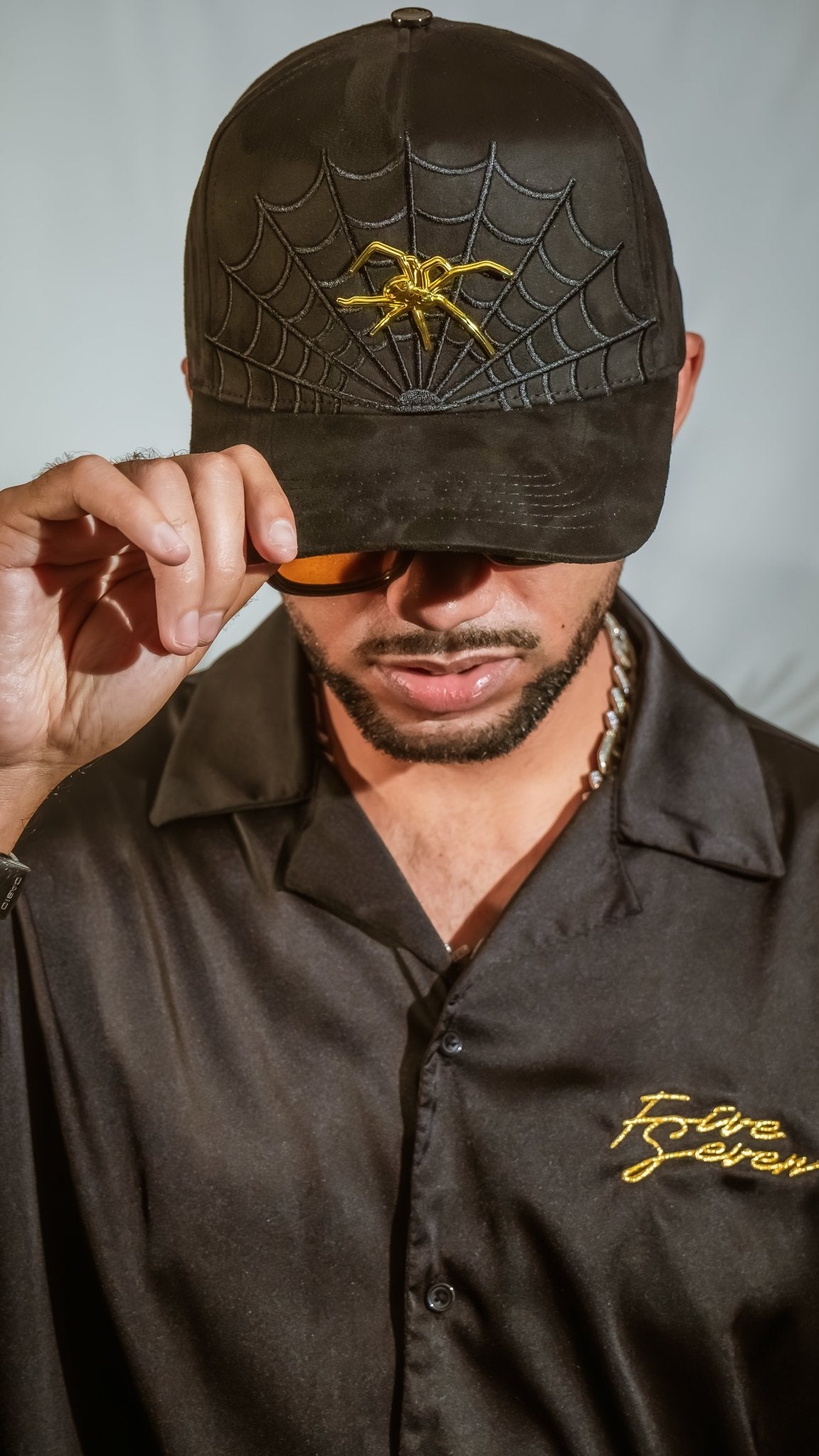 Gorra Metal Gold Spider Black & Grey cincopunto7 - Cincopunto7