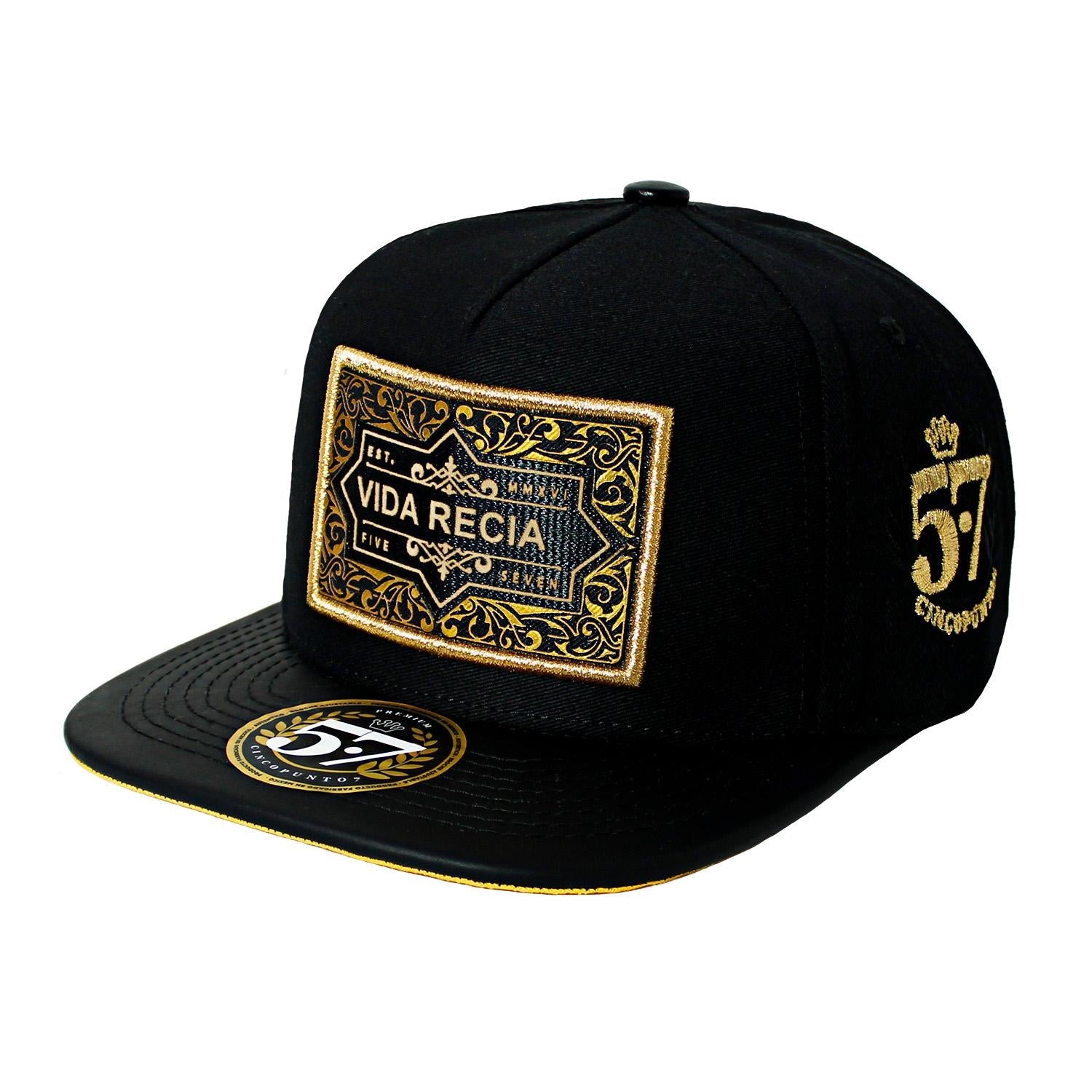 Gorra Parche Vida Recia black cincopunto7 - Cincopunto7