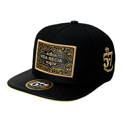 Gorra Parche Vida Recia black cincopunto7 - Cincopunto7
