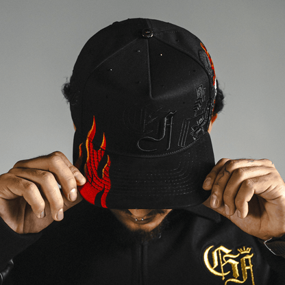 Gorra Skull Rooster Flames - Cincopunto7