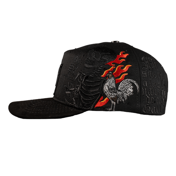 Gorra Skull Rooster Flames - Cincopunto7