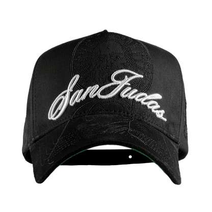 Gorras San Judas Blanca Black Premium - Cincopunto7
